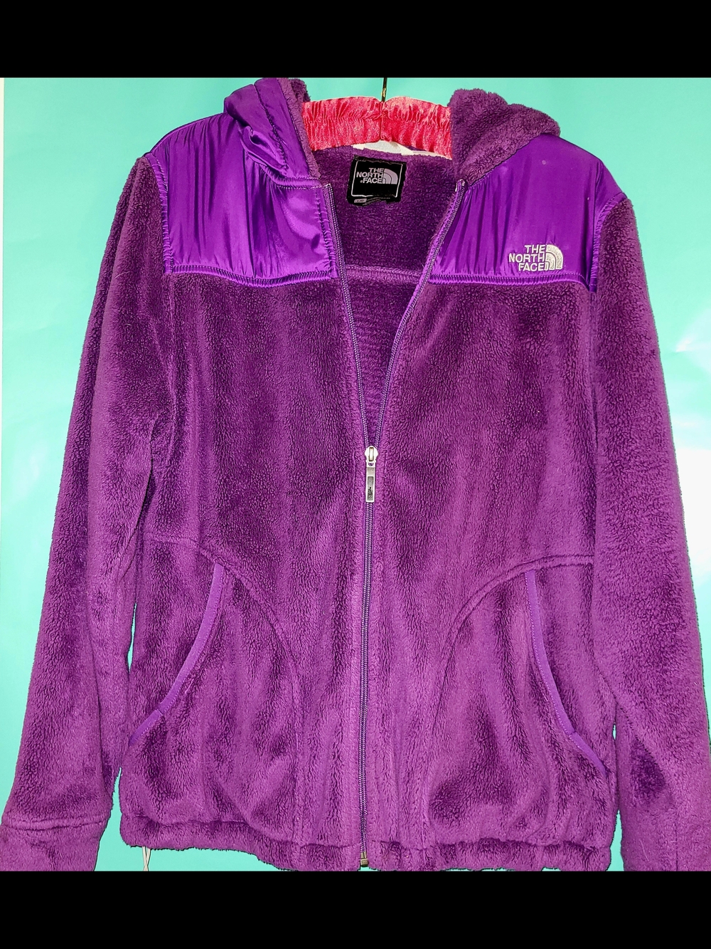 The North Face Adult Large Purple Hooded Fleece Jacket